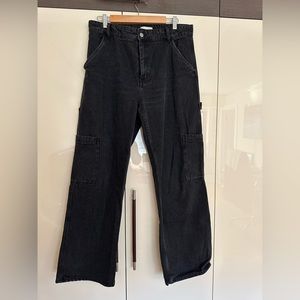 High rise cargo pants